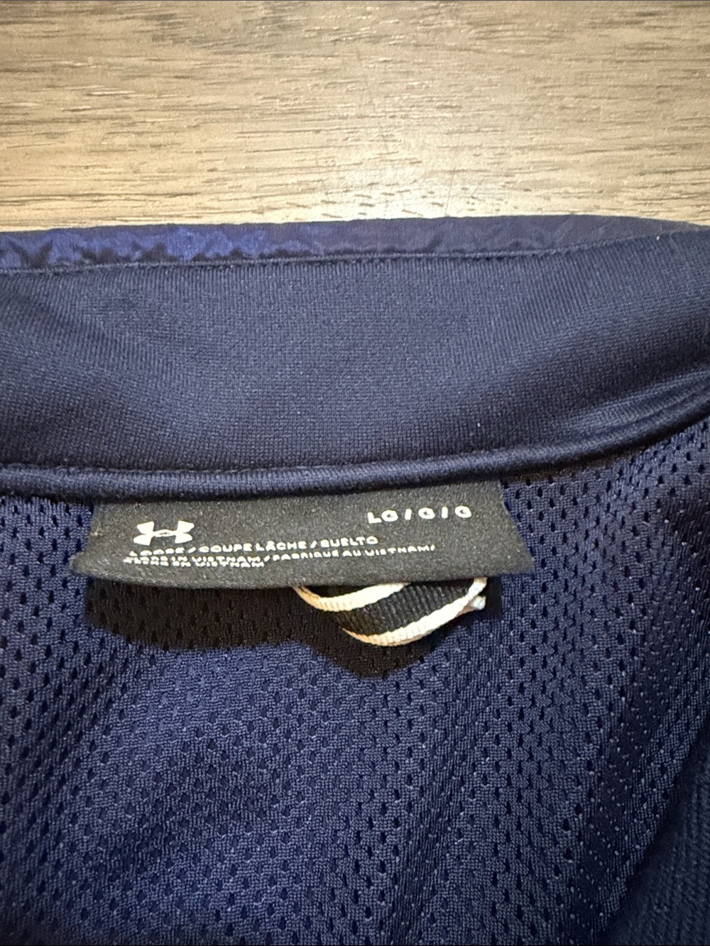 2021 Sideline Command Under Armour Navy Jacket with Orange Trim and Auburn Logo - Picture 2 of 5